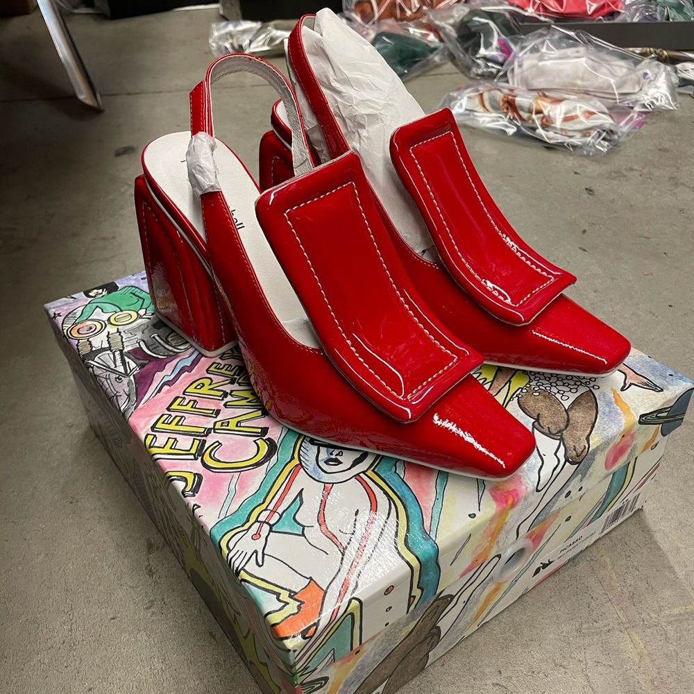 Brand New Jeffrey Campbell Red Patent Leather